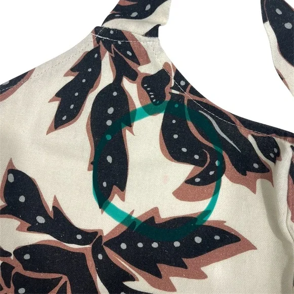 NWT NAF NAF Paris Tropical Hawaiian Floral Midi Dress LARGE MSRP$229 Vacation - Picture 12 of 12